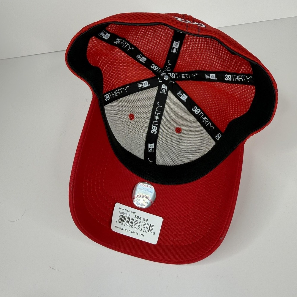 Washington Nationals Hat Cap Fitted Mens S/M Red MLB Baseball 39THIRTY New Era - Picture 9 of 15